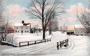 Poet Whittier's Birthplace in Haverhill, Massachusetts Snowbound.