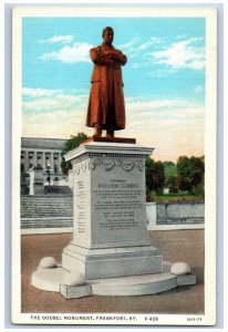 Frankfort Kentucky KY Postcard The Goebel Monument Statue c1930's Vintage