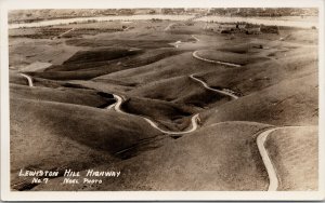 Lewiston Hill Highway Idaho ID Unused Noel Real Photo Postcard F74