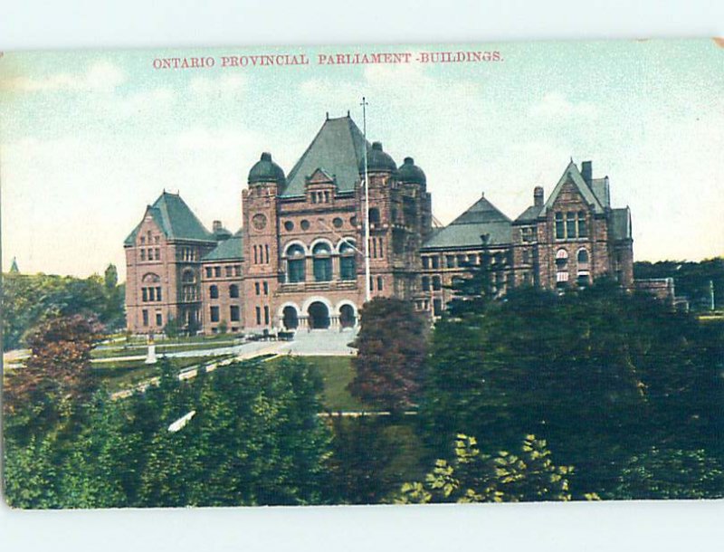 Divided-back PARLIAMENT BUILDINGS AT QUEENS PARK Toronto Ontario ON AE8937