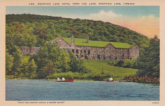 Virginia Mountain Lake Mountain Lake Hotel From The Lake