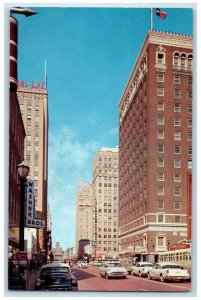 1960 Skyscrapers Court House Main Street Downtown Cowtown Fort Worth TX Postcard