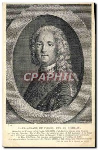 Old Postcard Armand Du Plessis Duc De Richelieu Marechal de France