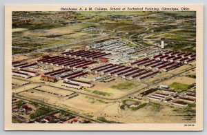 Oklahoma A & M College School Of Technical Training Okmulgee Postcard O22