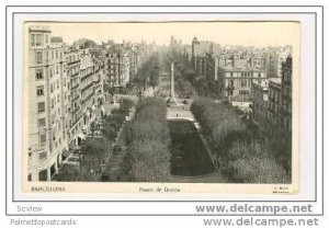 Paseo De Gracia, Barcelona, Spain, 1930s