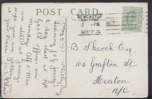 Genealogy Postcard - Skeoch - 103 Grafton Street, Heaton, Manchester  RF1282