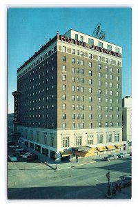 Hotel Jayhawk Topeka Kansas Postcard Old Cars