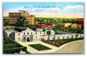 Alamo San Antonio Texas TX UNP Linen Postcard N18