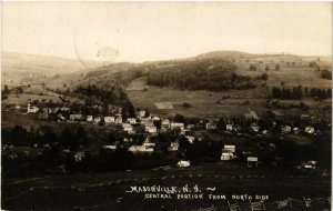 PC CPA US, NEW YORK, MASONVILLE, CENTRAL PORTION, REAL PHOTO POSTCARD (b6245)