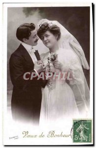 Old Postcard Fantasy Woman Marriage