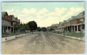 HAGERSTOWN, Maryland MD ~ BROADWAY Street Scene 1910s Washington County Postcard