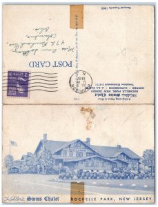 c1920's Kohler's Swiss Chalet Map Rochelle Park New Jersey NJ Unposted Postcard