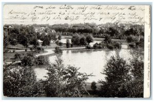 1912 Loring Park River Lake Trees Minneapolis Minnesota Vintage Antique Postcard 