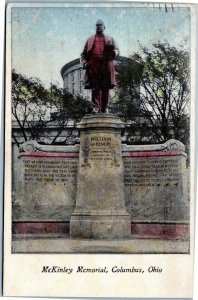 postcard Columbus Ohio -McKinley Memorial