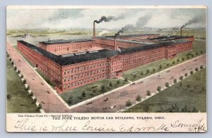 J89/ Toledo Ohio Postcard c1910 The Pope Toledo Motor Car Factory 51