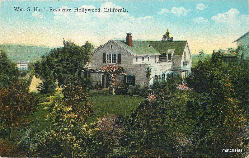 c1915 Silent Movie star Cowboy William S Hart Residence HOLLYWOOD Western 3420