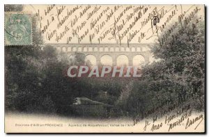 Old Postcard Environs of Aix en Provence Aqueduct Roquefavour Vallee de l'Arc