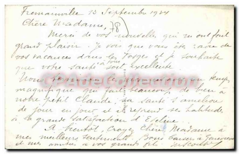 Postcard From Old Belfry Meulan I'Eglise Saint Nicolas