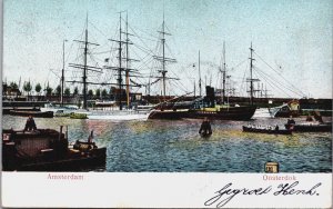 Netherlands Amsterdam Oosterdok Vintage Postcard C120