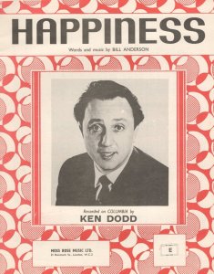 Ken Dodd Happiness RARE EX UK Sheet Music