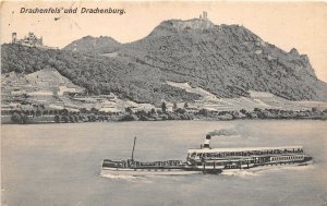 Lot 80 drachenfels and drachenburg germany ship steam boat dampfer