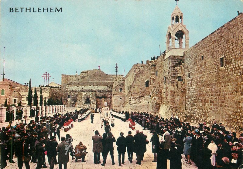 Palestine Bethlehem Church of Nativity Christmas Procession Postcard