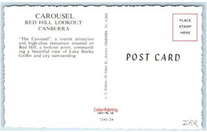 CANBERRA, Australia ~ The CAROUSEL RESTAURANT & Lookout c1960s  Postcard