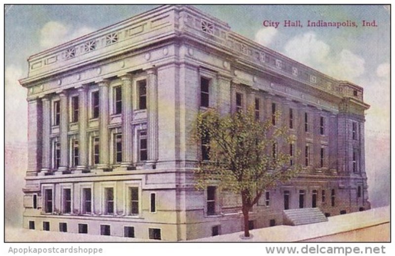 Indiana Indianapolis City Hall 1910