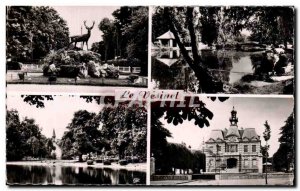 Modern Postcard Le Vesinet Round Point Royale The Ibis Lake Croissy City Hall