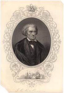 ENGRAVED PORTRAIT OF J. C. CALHOUN