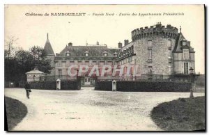Old Postcard Chateau de Rambouillet Facade North Entrance presidential apartm...