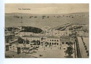 499127 Morocco Tanger Casemates ships in the roadstead Vintage postcard