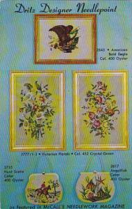 Advertising Dritz Designer Needlepoint Collection