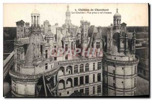 Old Postcard Chateau De Chambord combies view has taken the crow flies