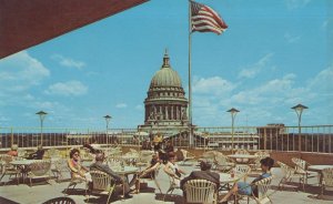 Madison Top O The Park Terrace Restaurant USA 1970s Postcard