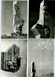 495455 POLAND Gdansk Westerplatte Monument Old set of 7 postcards original cover