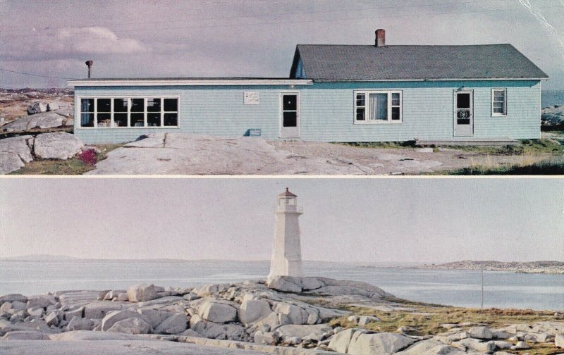 PEGGY'S COVE , Nova Scotia , Canada , 50-60s ; LIGHTHOUSE