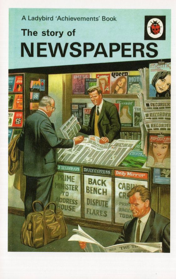 The Story Of Newspapers Daily Mirror Express Ladybird Book Postcard Topics People Authors 