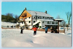 Collingwood Ontario Canada Postcard The Barn-Blue Mountain Winter Park c1950's