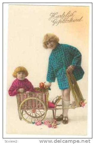 RP  Two children & Chariot toy, 00-10s