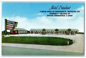 c1950s Motel Parakeet Roadside Springfield Missouri MO Unposted Vintage Postcard