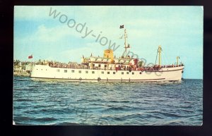 f2508 - Scilly Isles Ferry - Scillonian at St.Marys - built 1956 - postcard