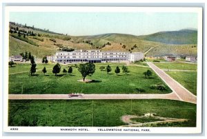 c1940 Mammoth Hotel Yellowstone National Park Wyoming Vintage Antique Postcard