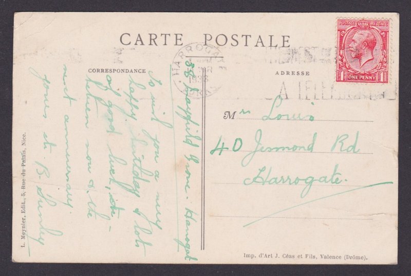 FRANCE, Vintage postcard, Nice, The Flower Market