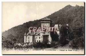 Postcard Old Vic Sur Cere Chateau surroundings Pestel