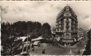 CPA vichy streets Georges Clemenceau and president wilson (1158079) 