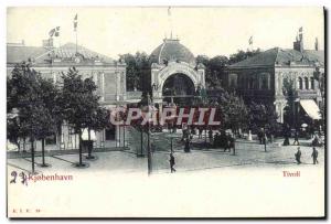 Old Postcard Kjobenhavn Tivoli