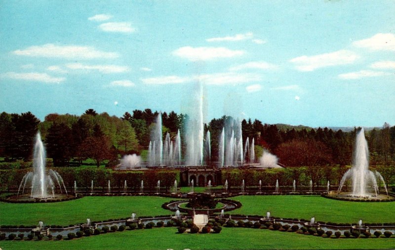 Pennsylvania Kennett Square Longwood Gardens Terrace View Of Fountain Gardens