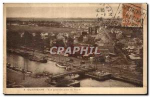 Old Postcard Ouistreham General View from the Lighthouse beacon