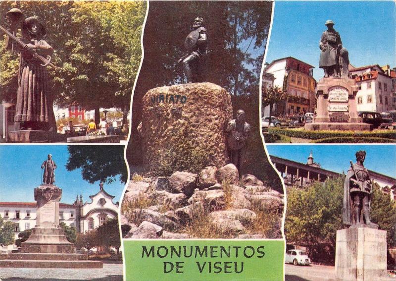 BR8651 Viseu Viriato and city monuments portugal